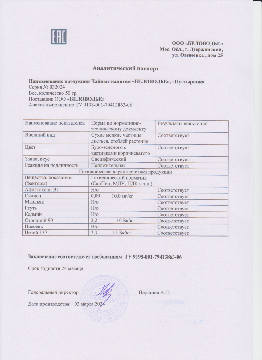 Паспорт №032024